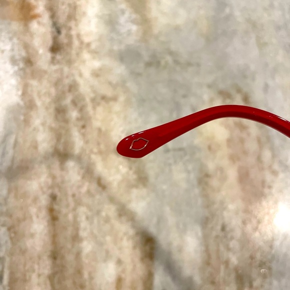 Lulu Guinness glasses frame, model L786, red, black and white with case - Picture 6 of 11